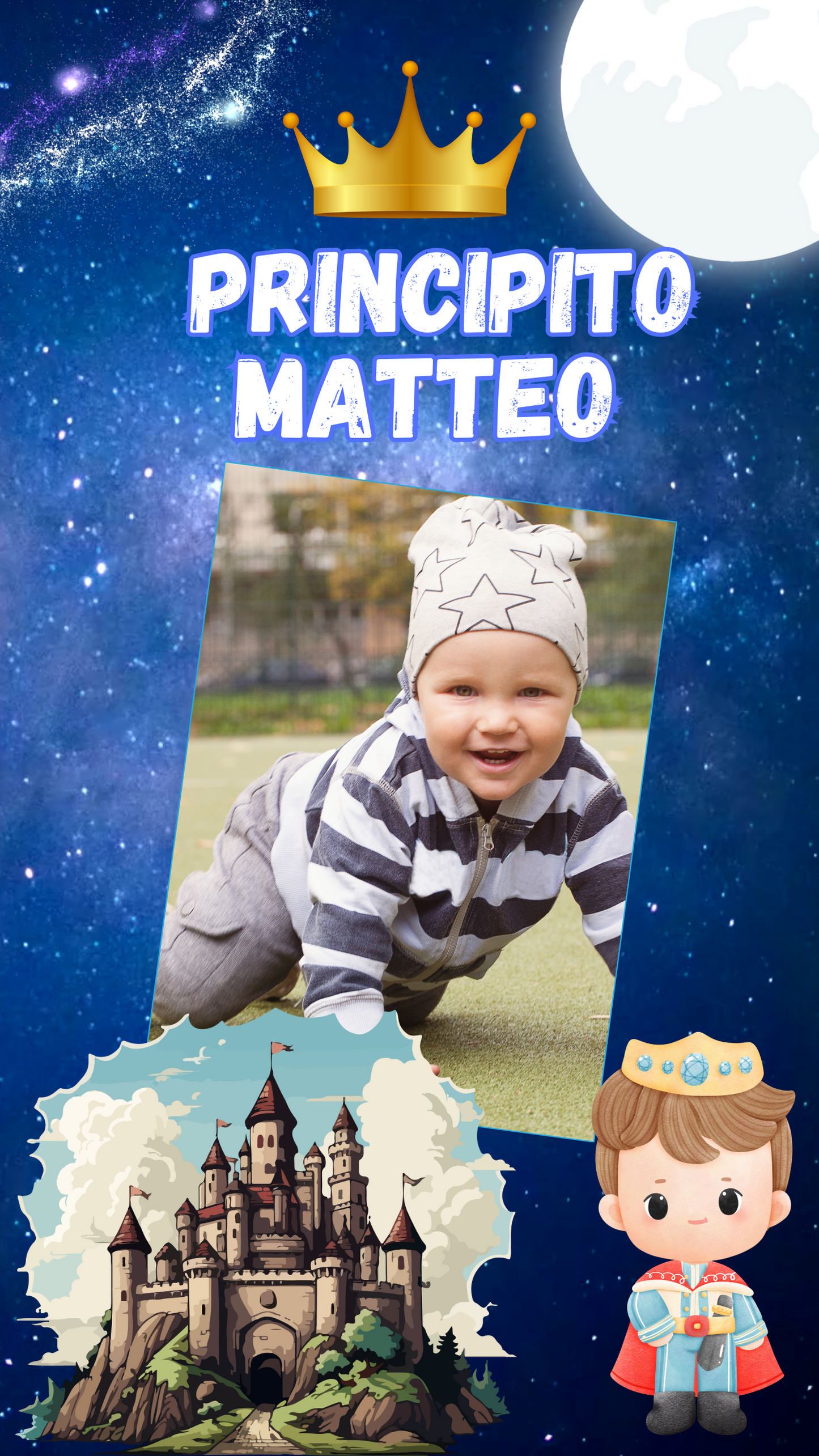 Tarjeta de invitacion digital temática el Principito