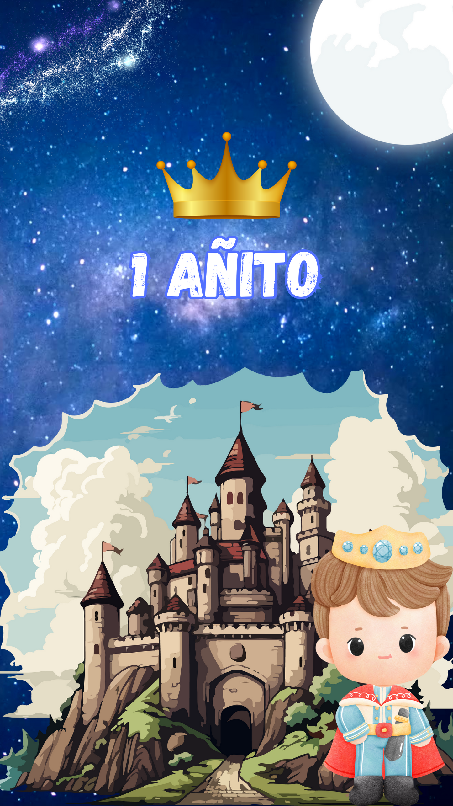 Tarjeta de invitacion digital temática el Principito