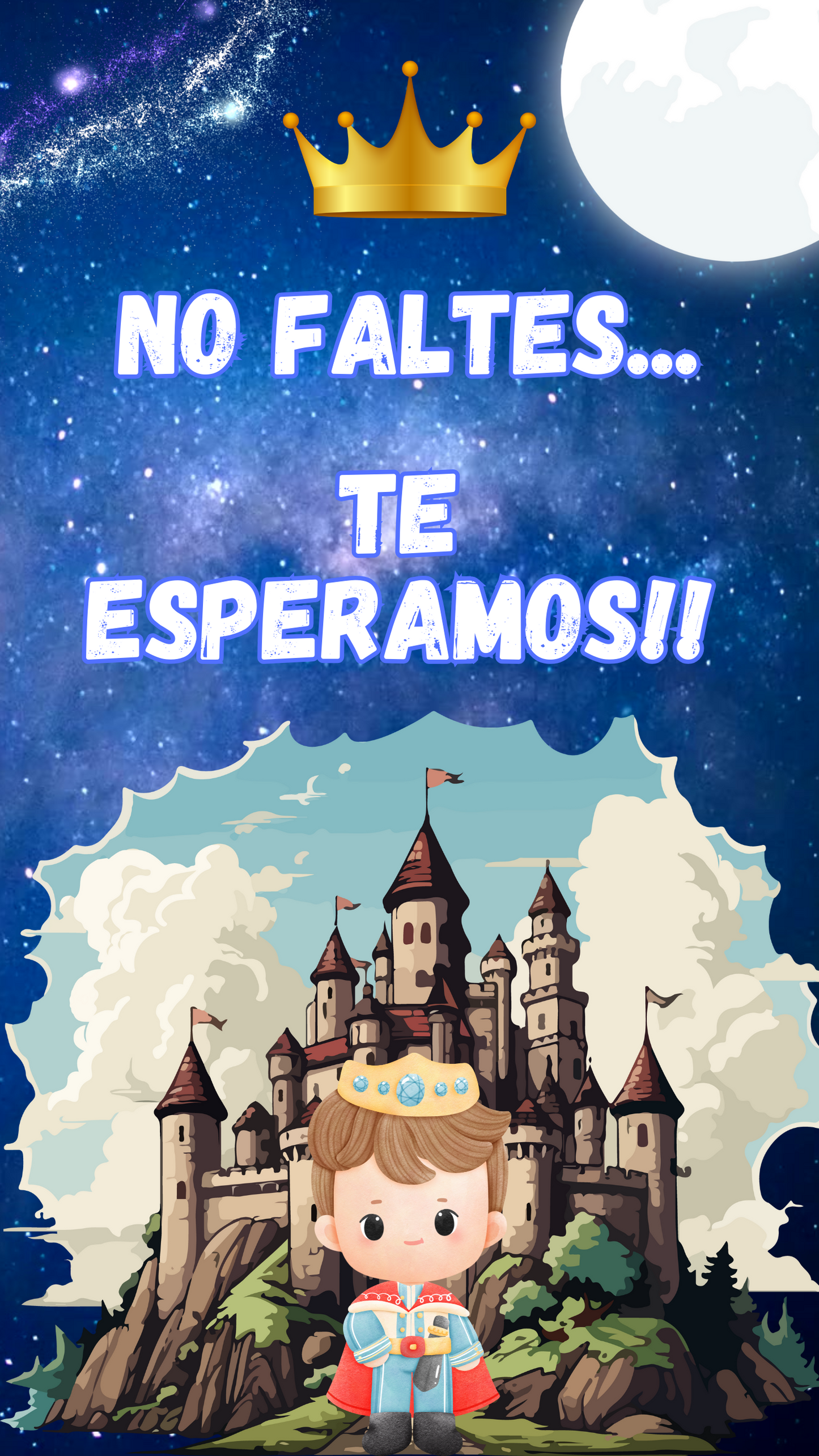 Tarjeta de invitacion digital temática el Principito