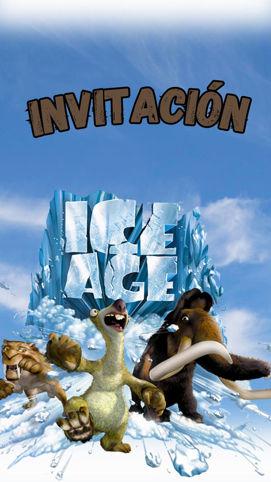 Invitacion Era del Hielo
