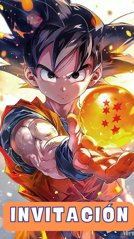 Video Invitacion  Digital Dragon Ball (Goku)
