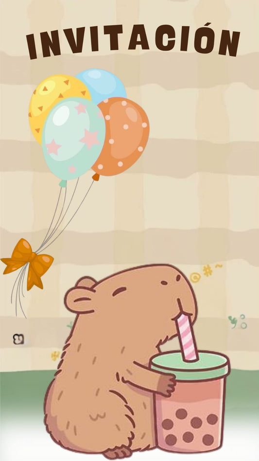 Video Invitación Temática Capibara