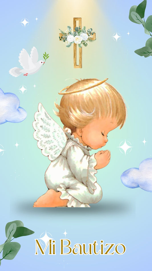 Video Invitacion Digital Bautizo (Angelito)