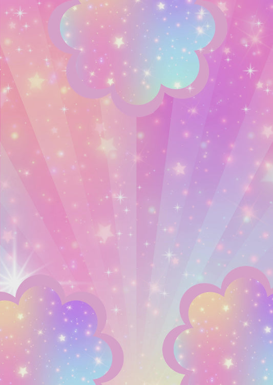 Tarjeta de Invitación Bluey y Bingo Diseño niña