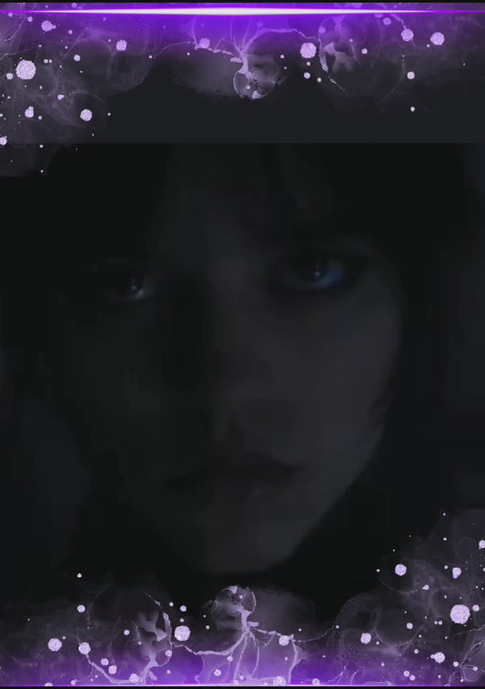 Tarjeta de invitación temática Merlina # 2