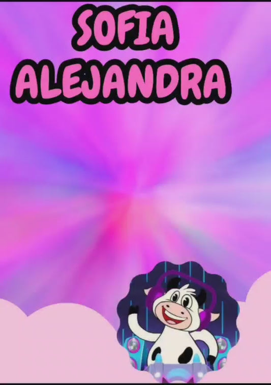 Tarjeta de invitación Temática La Vaca Lola Remix Super Promo!