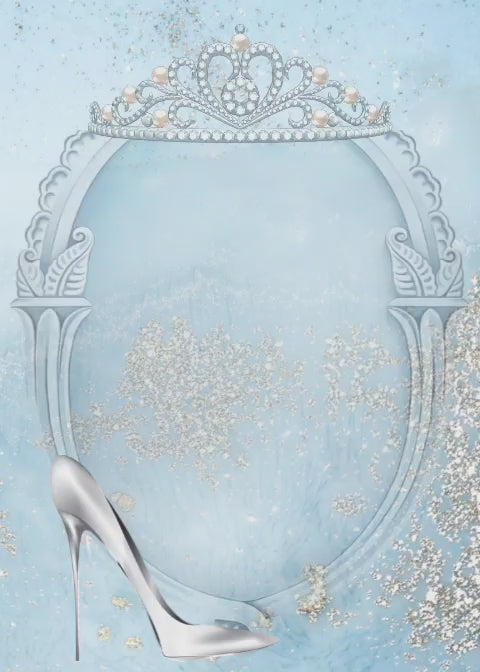 Tarjeta de invitación 15 años (Zapatilla)