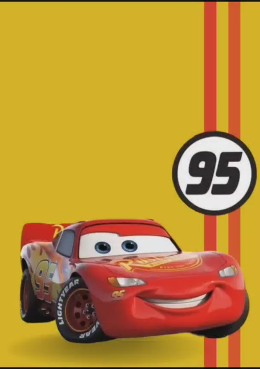 tarjeta de invitación temática Cars (Nuevo Diseño)