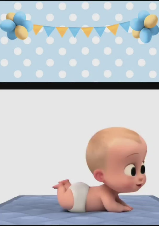 Tarjeta de invitación Jefe en Pañales (Nuevo Diseño)