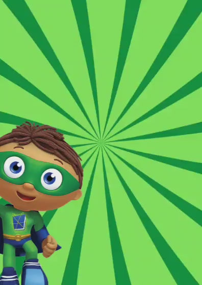 Tarjeta de invitación Super Why