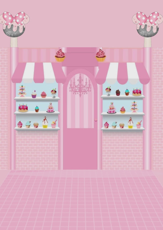 Tarjeta de invitacion Minnie (Heladería/Caramelo)