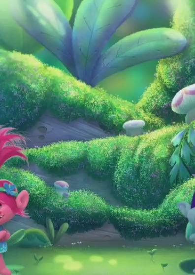 Tarjeta de Invitación Temática Trolls