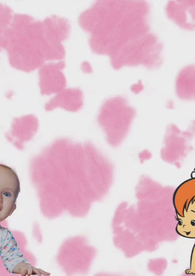 Tarjeta de invitación temática Pabbles #2 (Picapiedras)