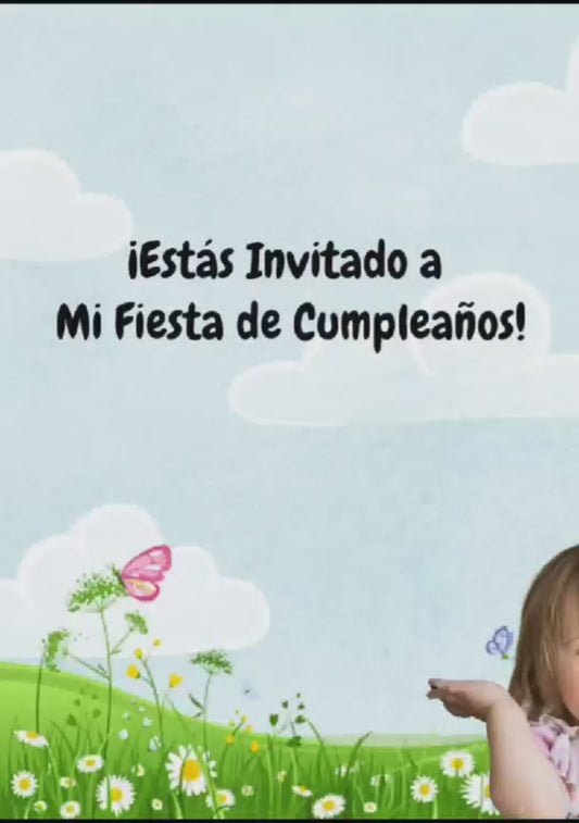 Tarjeta de invitación temática Abejitas