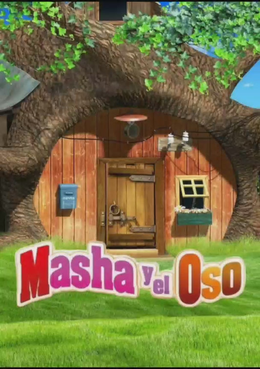 Tarjeta de invitación Temática Masha y el Oso (Ultimo Diseño)