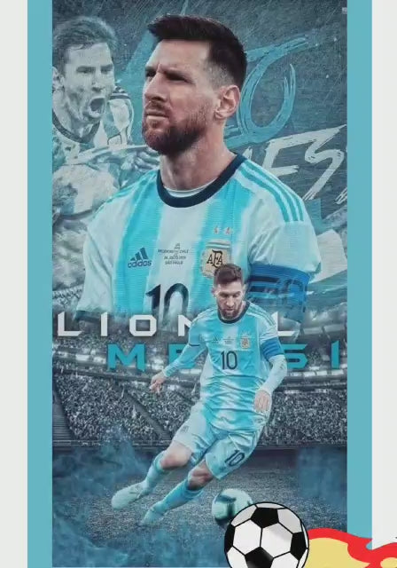 Tarjeta de invitación Messi (Futbol)