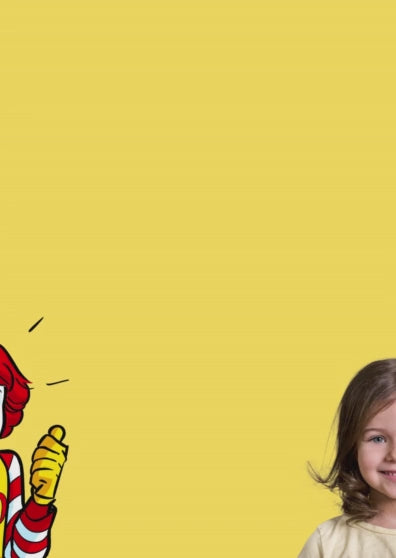 Tarjeta de invitación de cumpleaños temática McDonald's