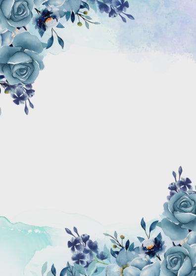 Tarjeta de invitación 15 años (Color Azul)