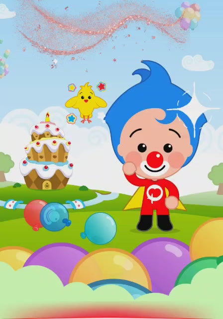 Tarjeta de invitación temática Plim Plim