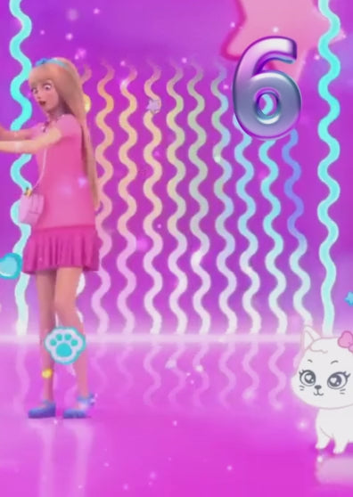 Tarjeta de invitación temática Barbie