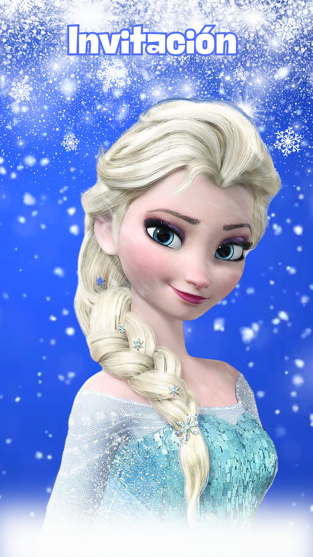 ✨ Invitación Digital Temática de Frozen ❄️