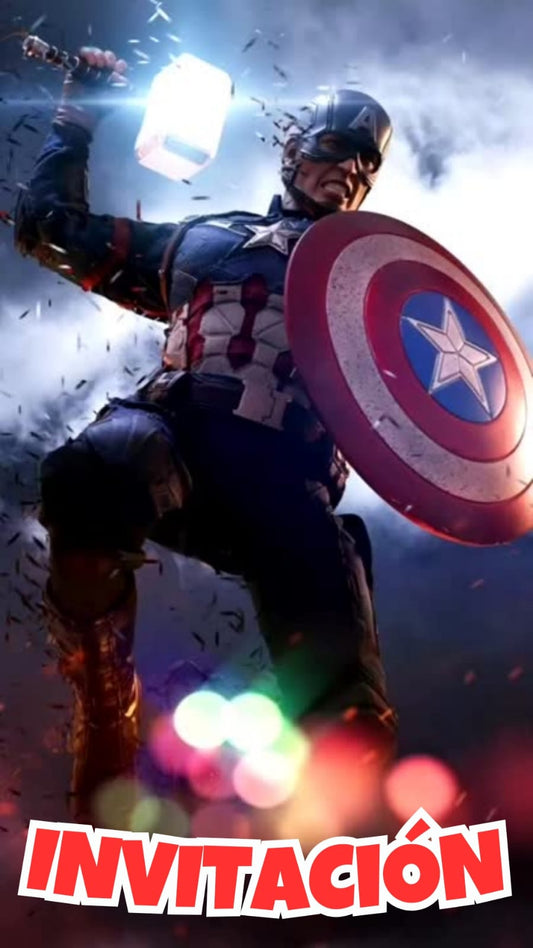 Video Invitacion Capitan America